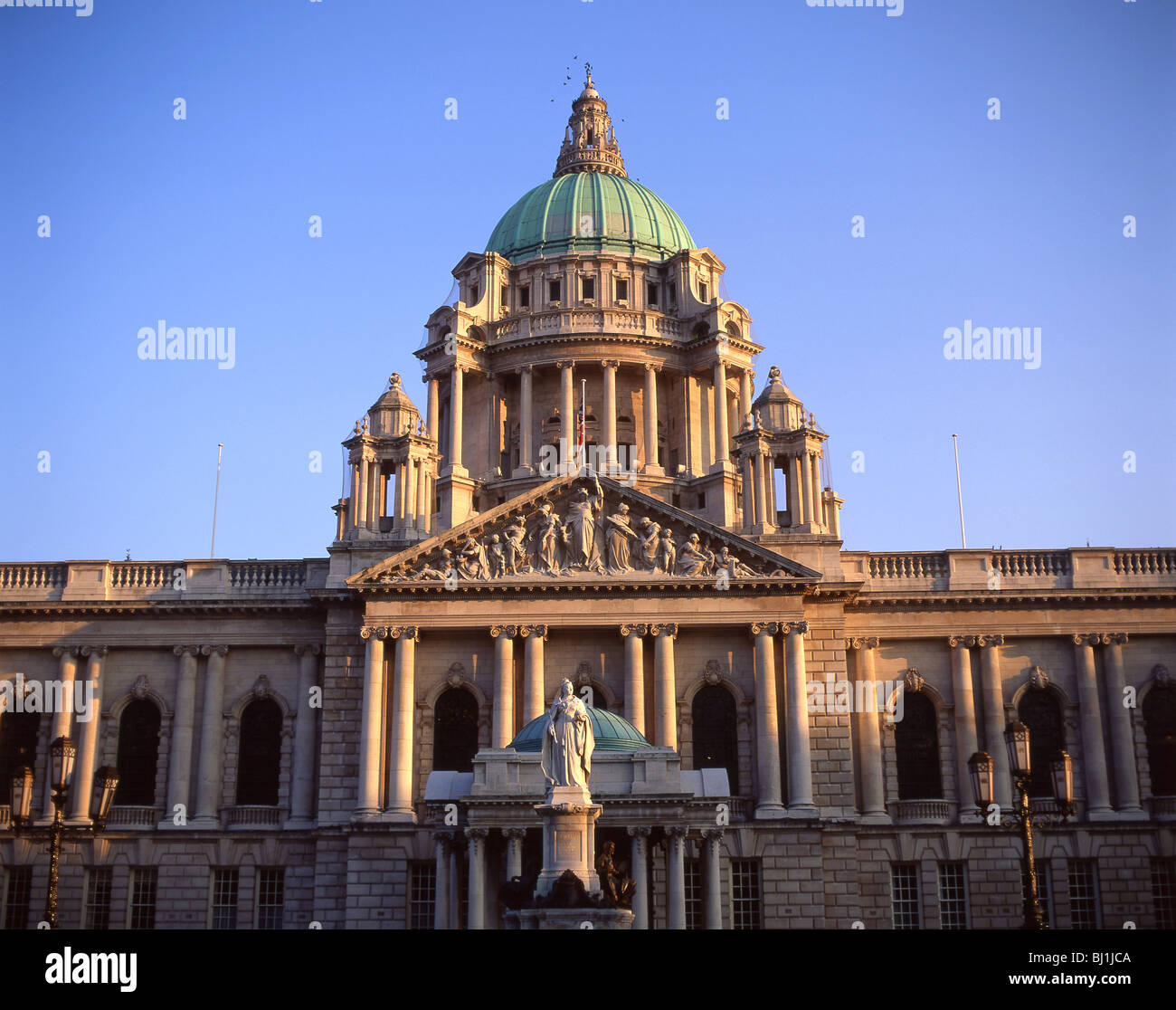 Il Municipio, Donegall Square, Belfast, County Antrim, Irlanda del Nord, Regno Unito Foto Stock