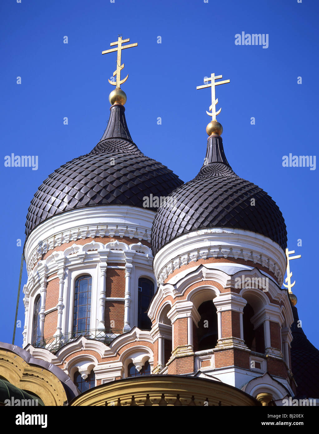 Cattedrale di Alexander Nevski, Toompea Hill, la Città Vecchia di Tallinn, Harju County, della Repubblica di Estonia Foto Stock