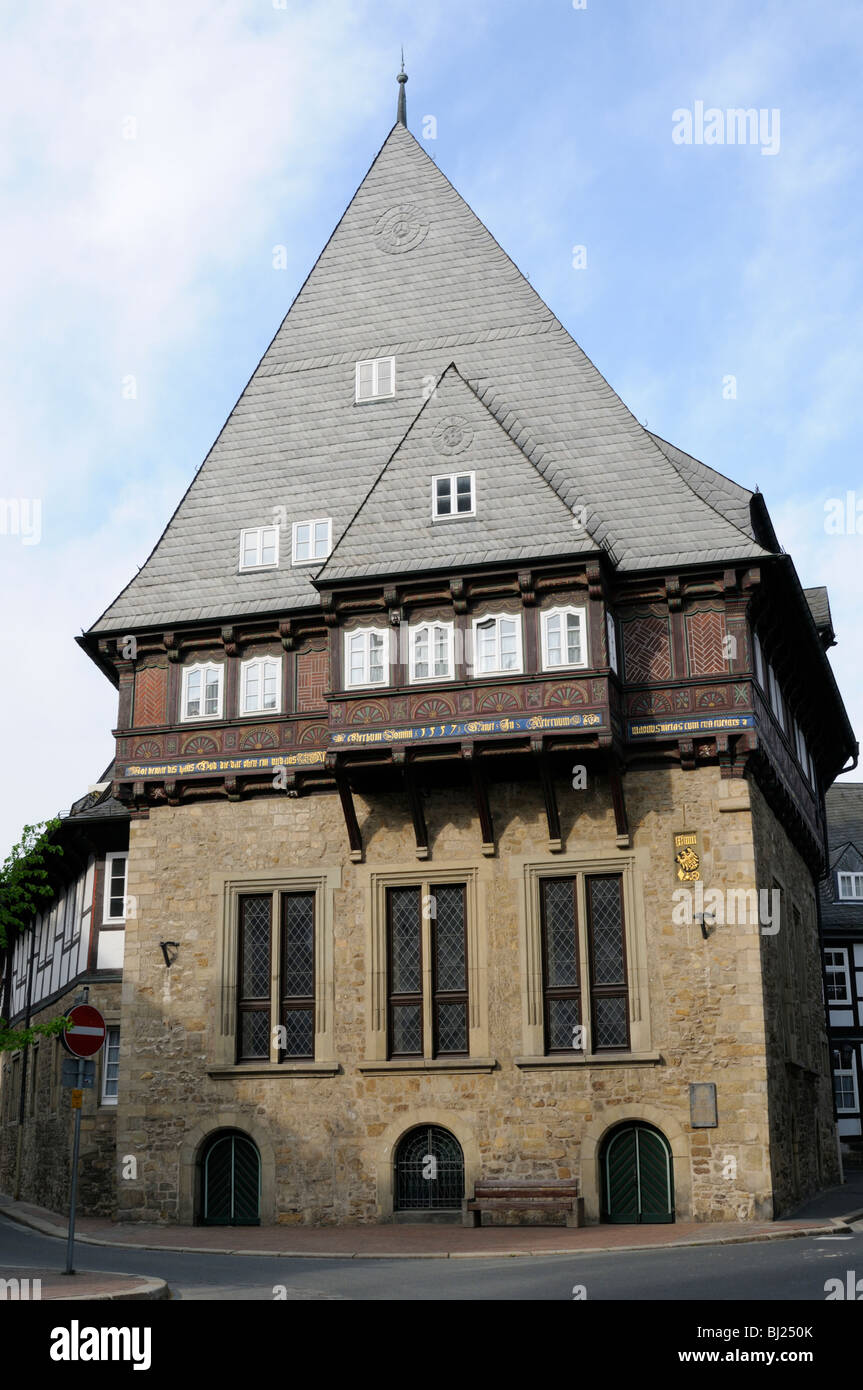 Bäckergildehaus, Goslar, Niedersachsen, Deutschland. - Fornai' Guildhall, Goslar, Bassa Sassonia, Germania. Foto Stock