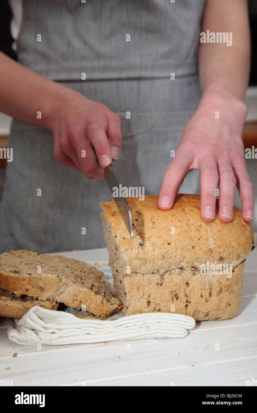 Filone di pane granaio Foto Stock