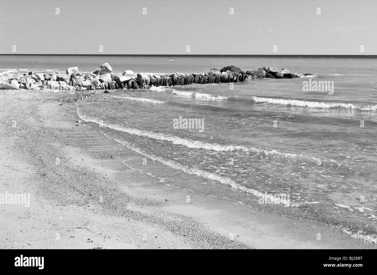 Spiaggia di sabbia del Mar Baltico resort costiero Kellenhusen Foto Stock