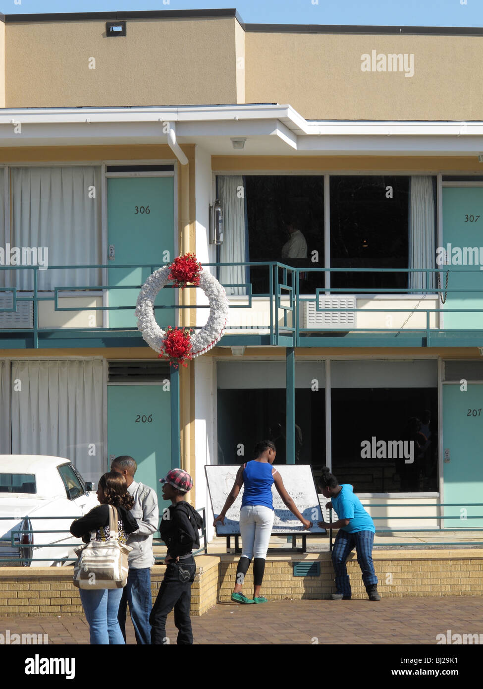Stati Uniti d'America Memphis-National Museo dei Diritti Civili al Lorraine Motel- sito dell'assassinio del dottor Martin Luther King Jr MLK Foto Stock