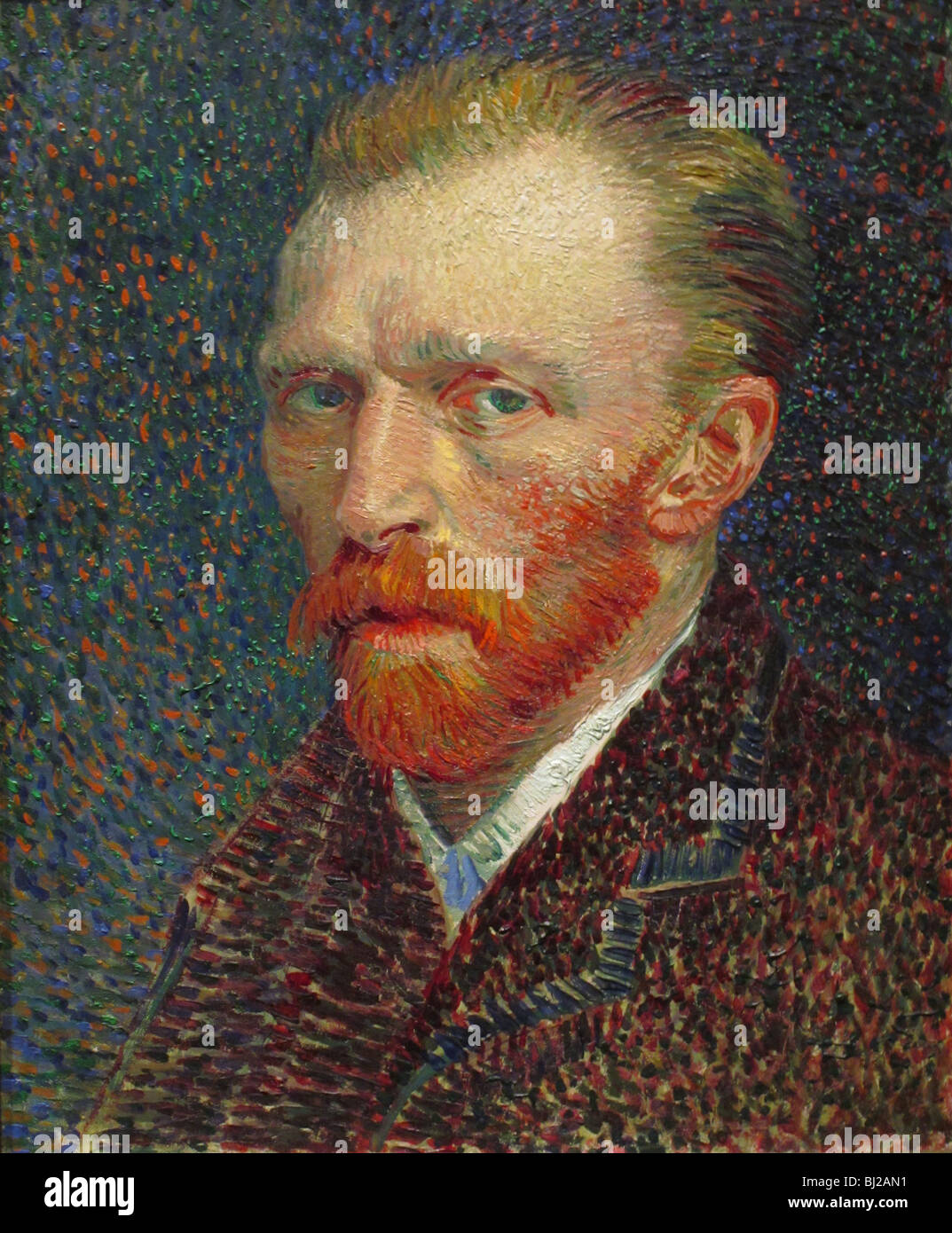 Editorial Only-Education OK Vincent van Gogh autoritratto, 1886/87 Olio su artista della scheda, montato su pannello Foto Stock