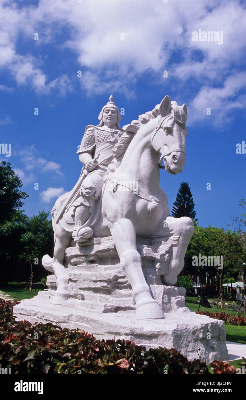 Statua di Koxinga, Tainan, Southwestern Taiwan, Taiwan R.O.C. Foto Stock
