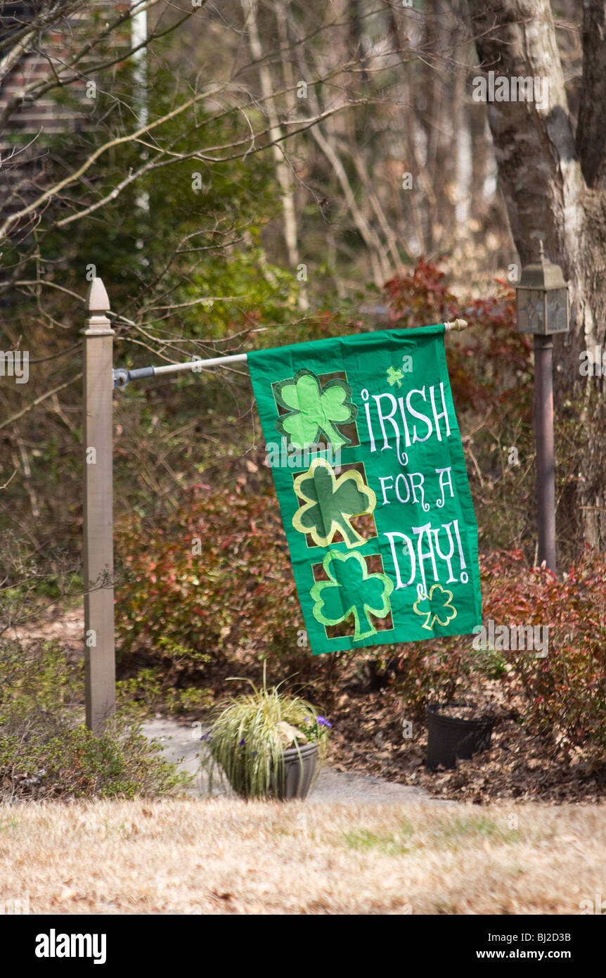 Saint Patrick's pride bandiera irlandese Foto Stock