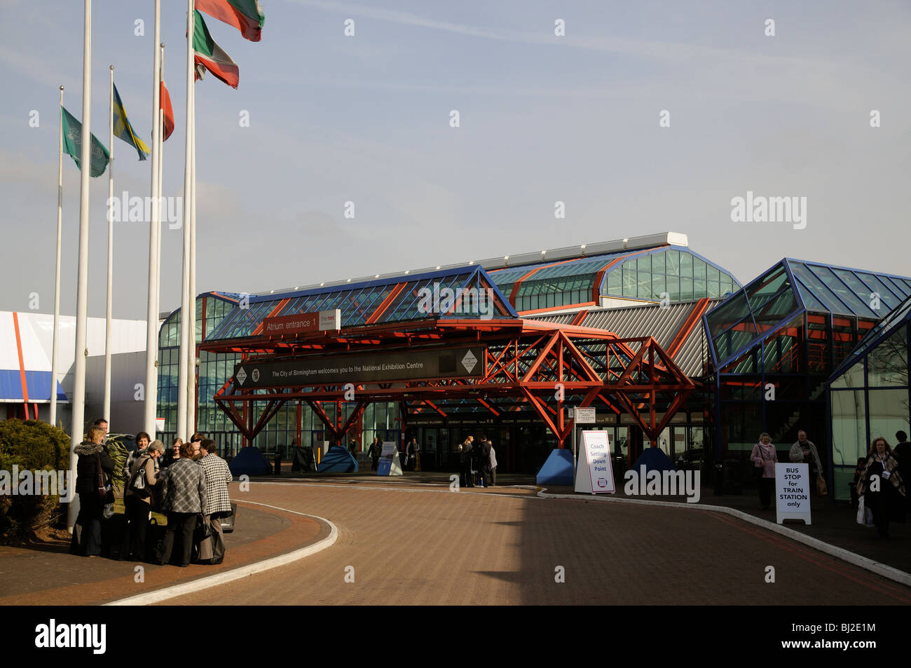 NEC il National Exhibition Centre di Birmingham Inghilterra Entrata Atrio Foto Stock