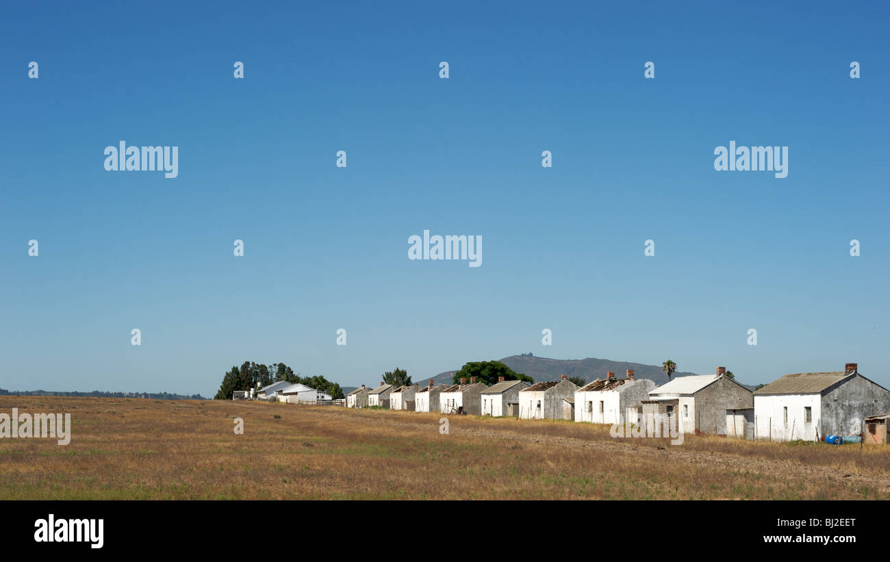 Tipiche case coloniche in Sud Africa Foto Stock