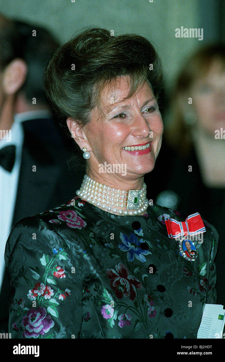 QUEEN SONJA REGINA DELLA NORVEGIA 22 Dicembre 1993 Foto Stock