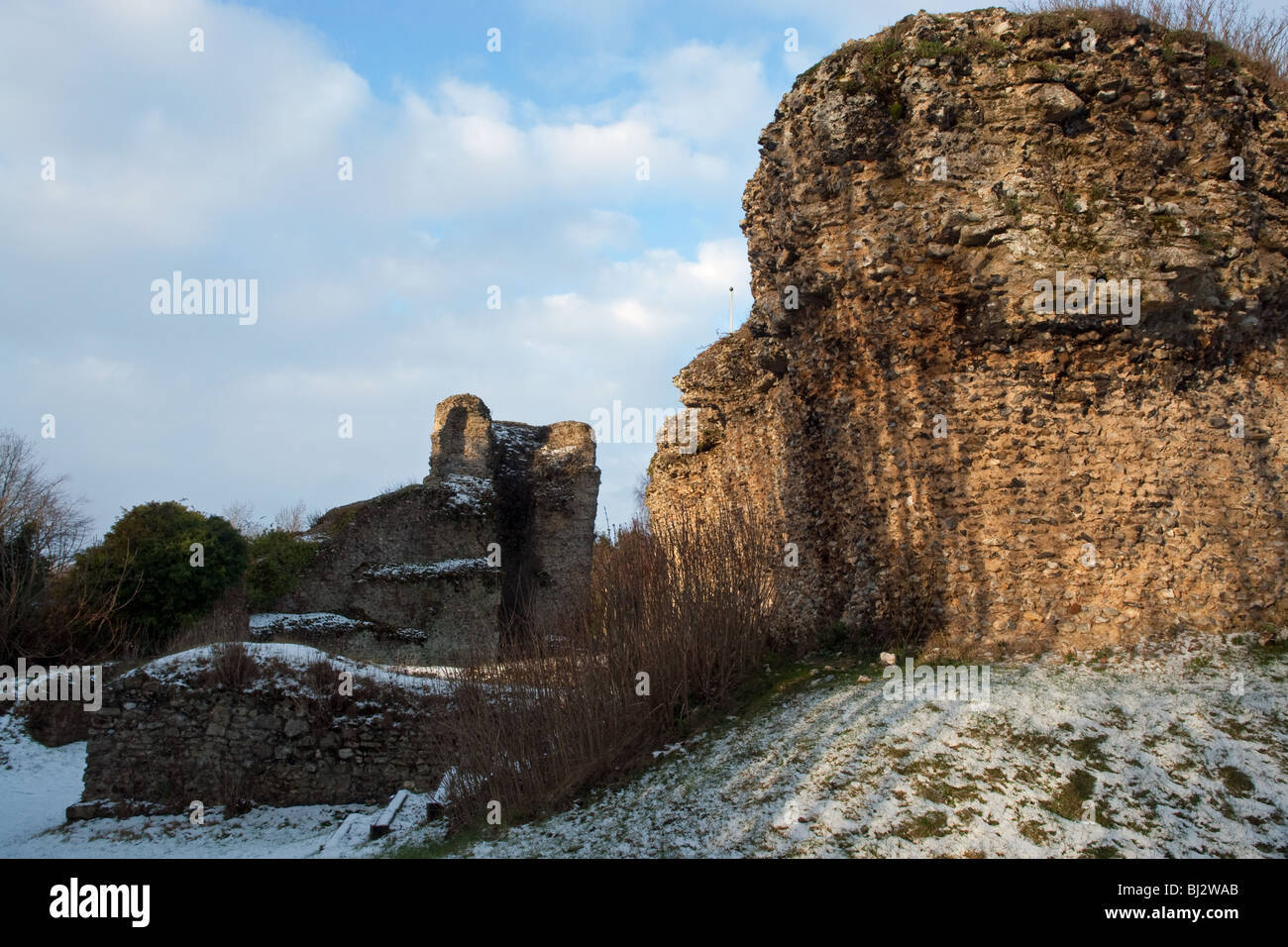 Il castello di Bungay, Suffolk Foto Stock