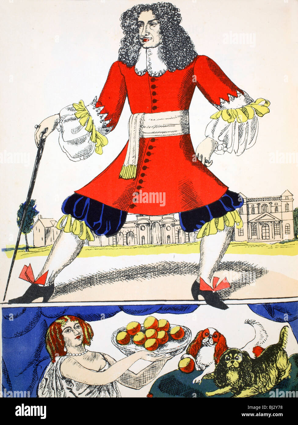 Carlo II, re di Gran Bretagna e Irlanda dal 1660, (1932). Artista: Rosalind Thornycroft Foto Stock