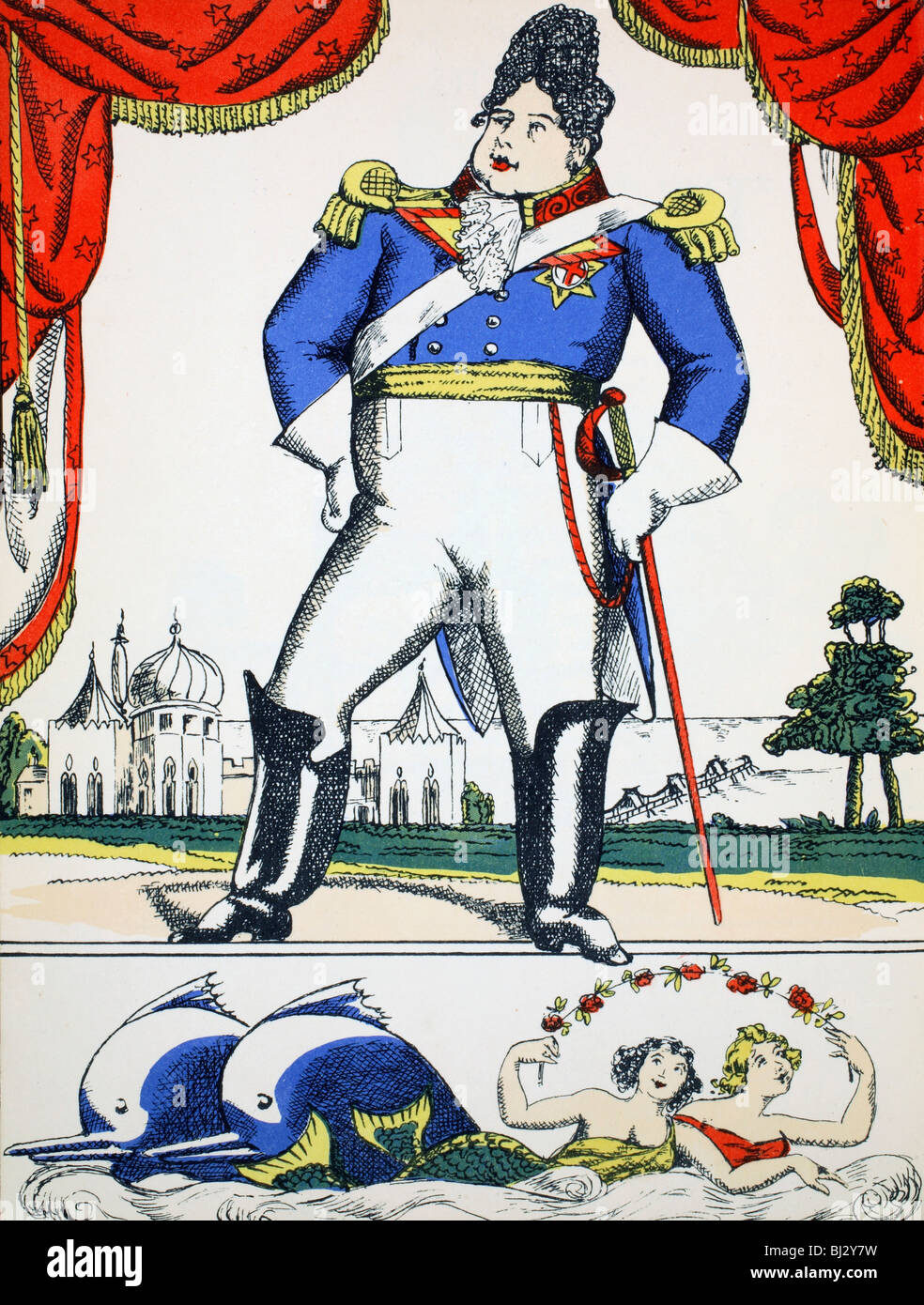 George IV Re di Gran Bretagna e Irlanda dal 1820, (1932). Artista: Rosalind Thornycroft Foto Stock