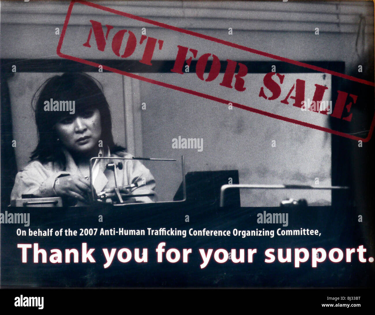 TAIWAN Anti traffico poster Foto Stock