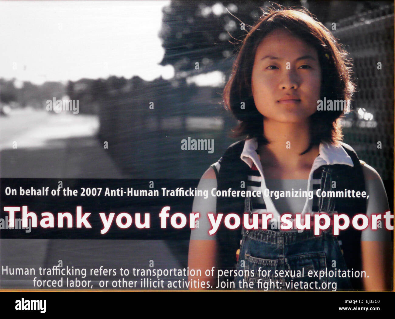 TAIWAN Anti traffico poster. Foto Stock