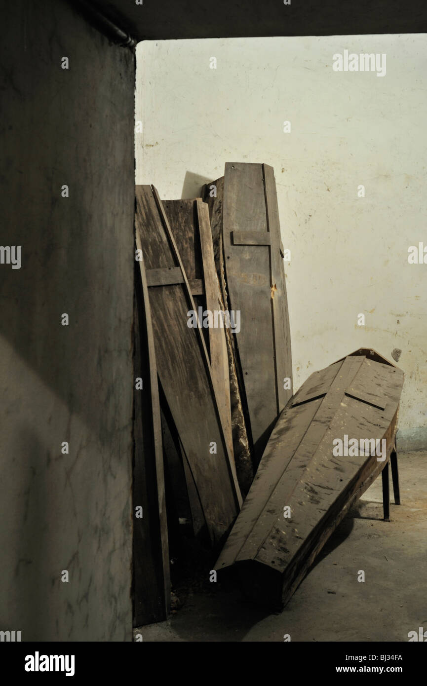 Bare a Fort Breendonk, un campo di concentramento nei pressi di Anversa, seconda guerra mondiale due campo di concentramento in Belgio Foto Stock