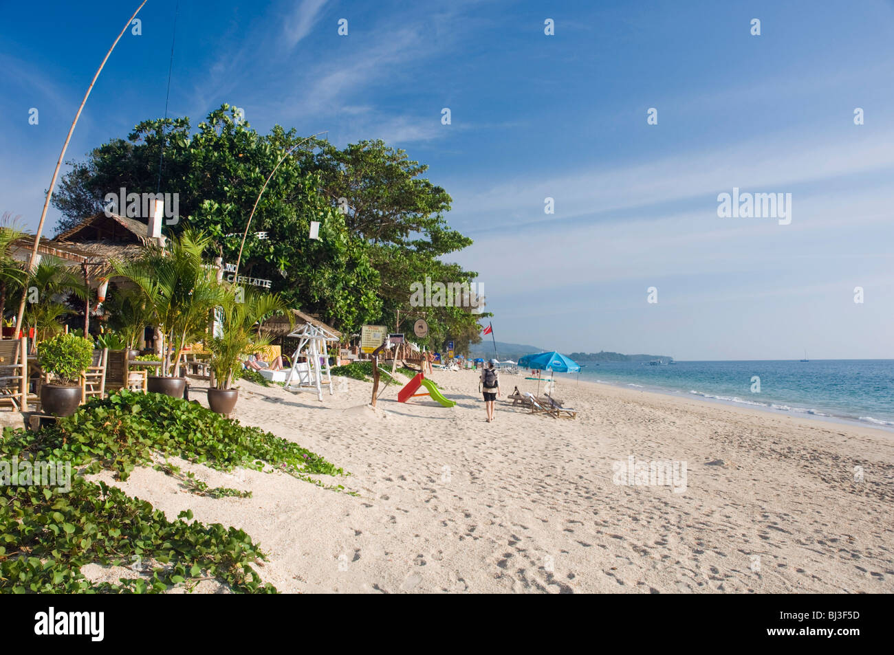 Long Beach, Phra Ae Beach, isola di Ko Lanta, Koh Lanta, Krabi, Thailandia, Asia Foto Stock