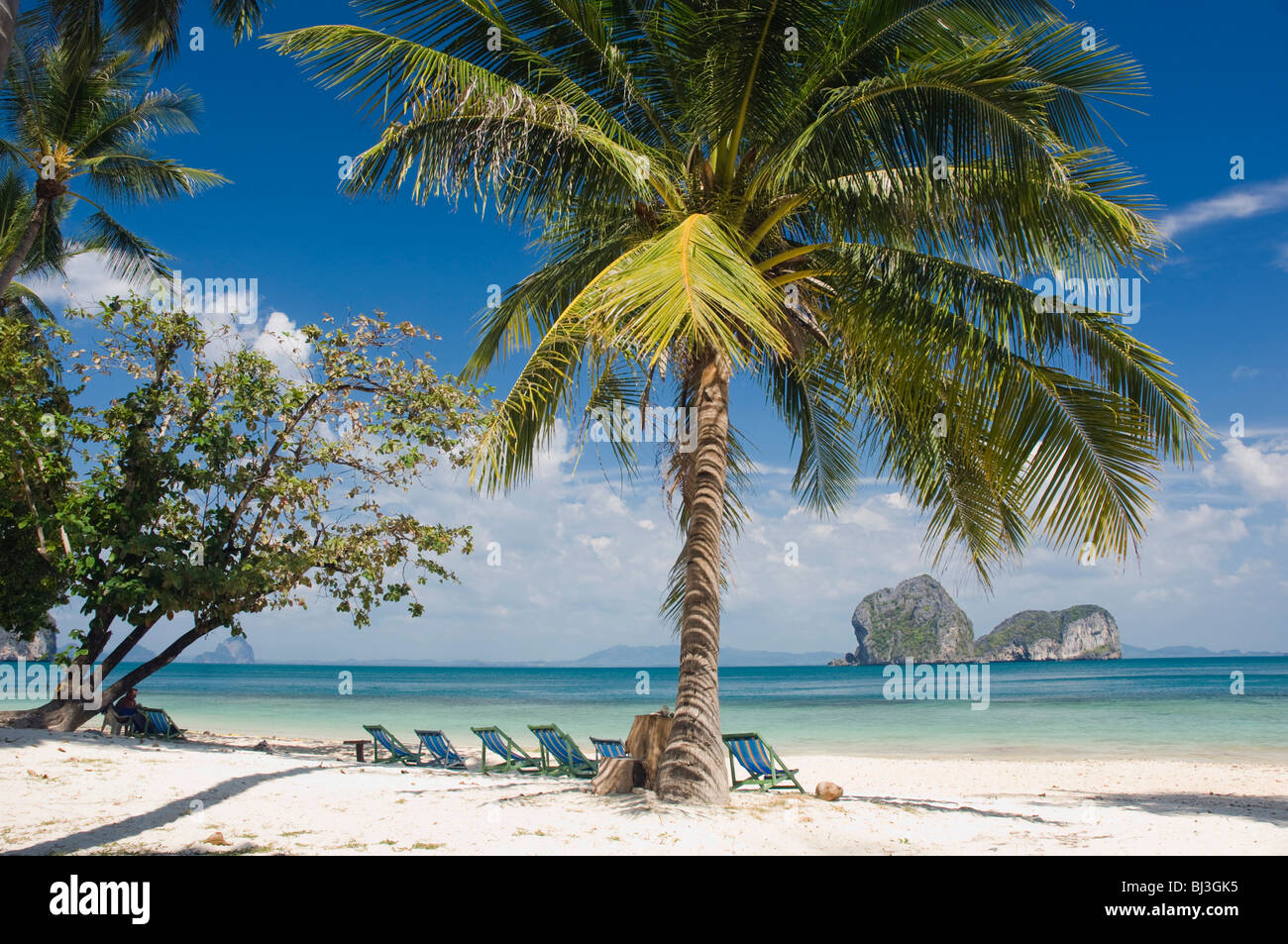 Palm Beach, Ko Hai o Koh Ngai island, Trang, Thailandia, Asia Foto Stock