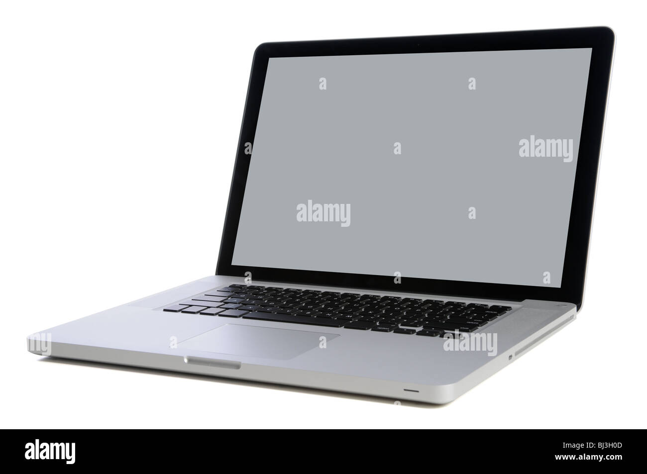 Computer lap top isolate su sfondo bianco Foto Stock