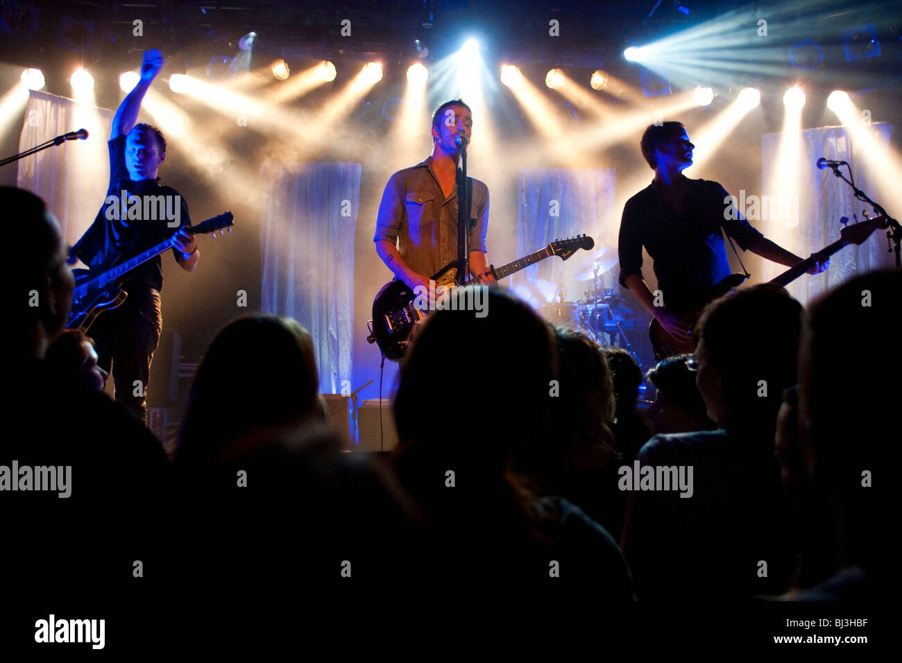 Il danese pop-rock band Grand Avenue live presso la sede Schueuer, Lucerna, Svizzera Foto Stock