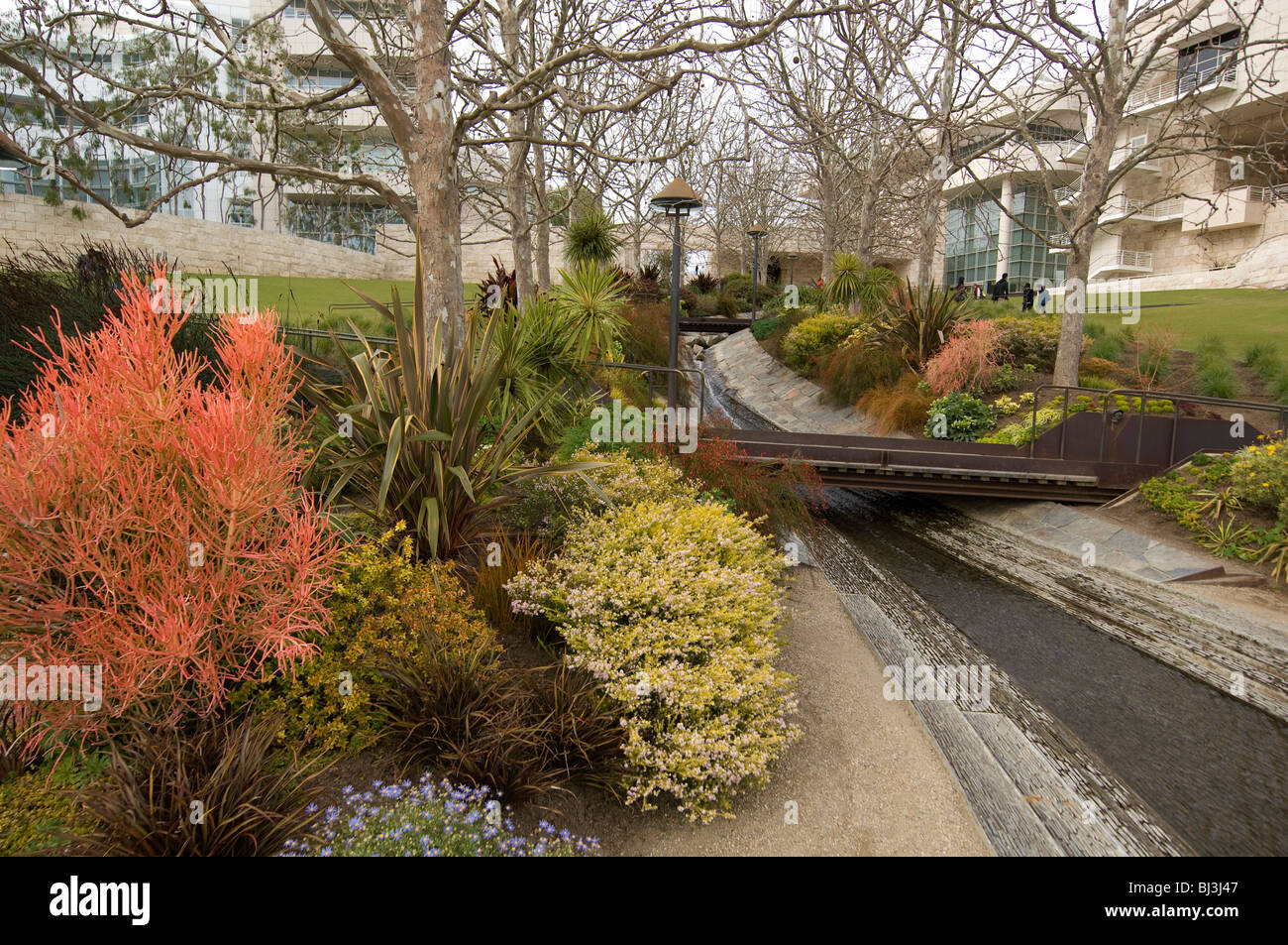 Il Central Garden presso il Getty Center per le Arti Foto Stock