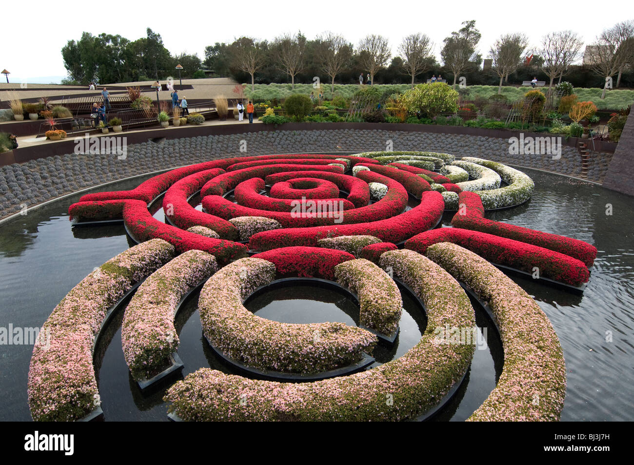 Il Central Garden presso il Getty Center per le Arti Foto Stock