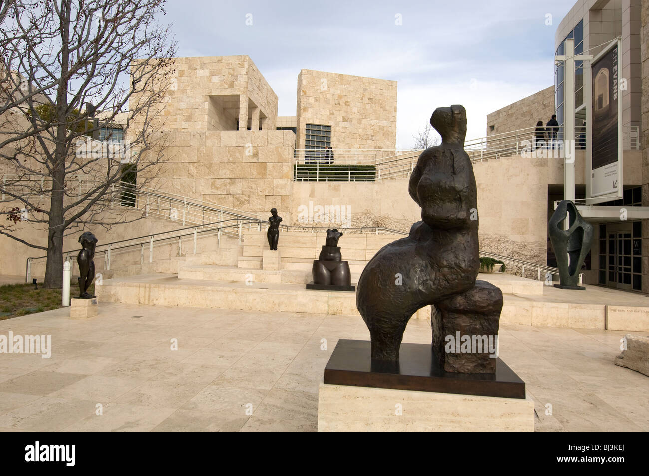 Scultura Moderna in mostra presso il Getty Center per le Arti in Los Angeles Foto Stock