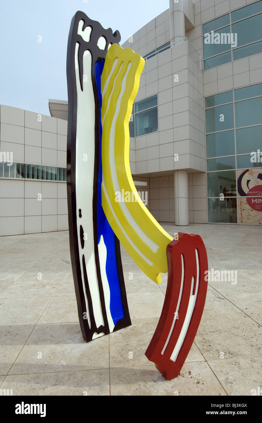 Scultura di Claes Oldenburg al Getty Center Foto Stock