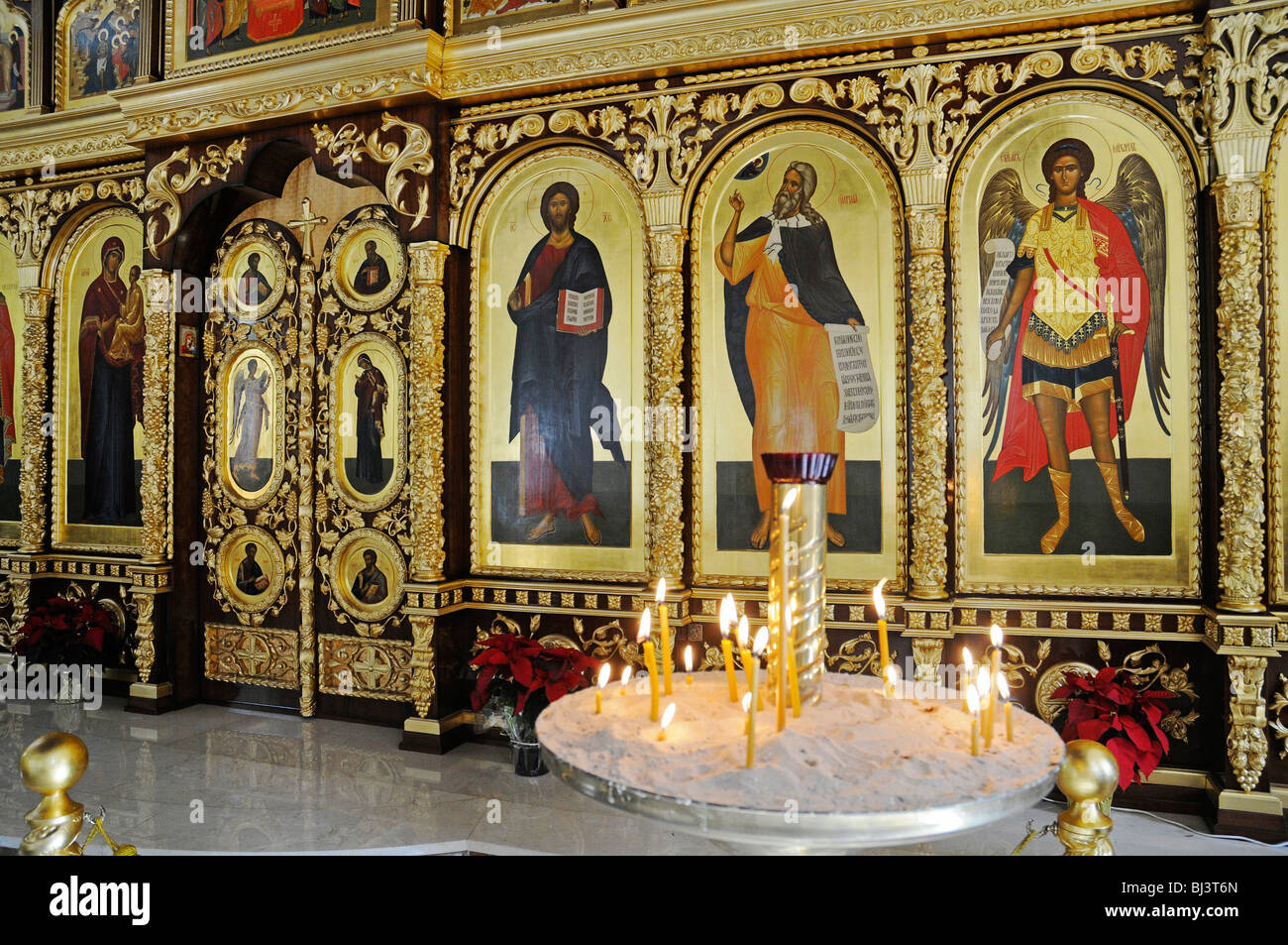 3 candele ortodosse per il sacramento del battesimo nella Chiesa