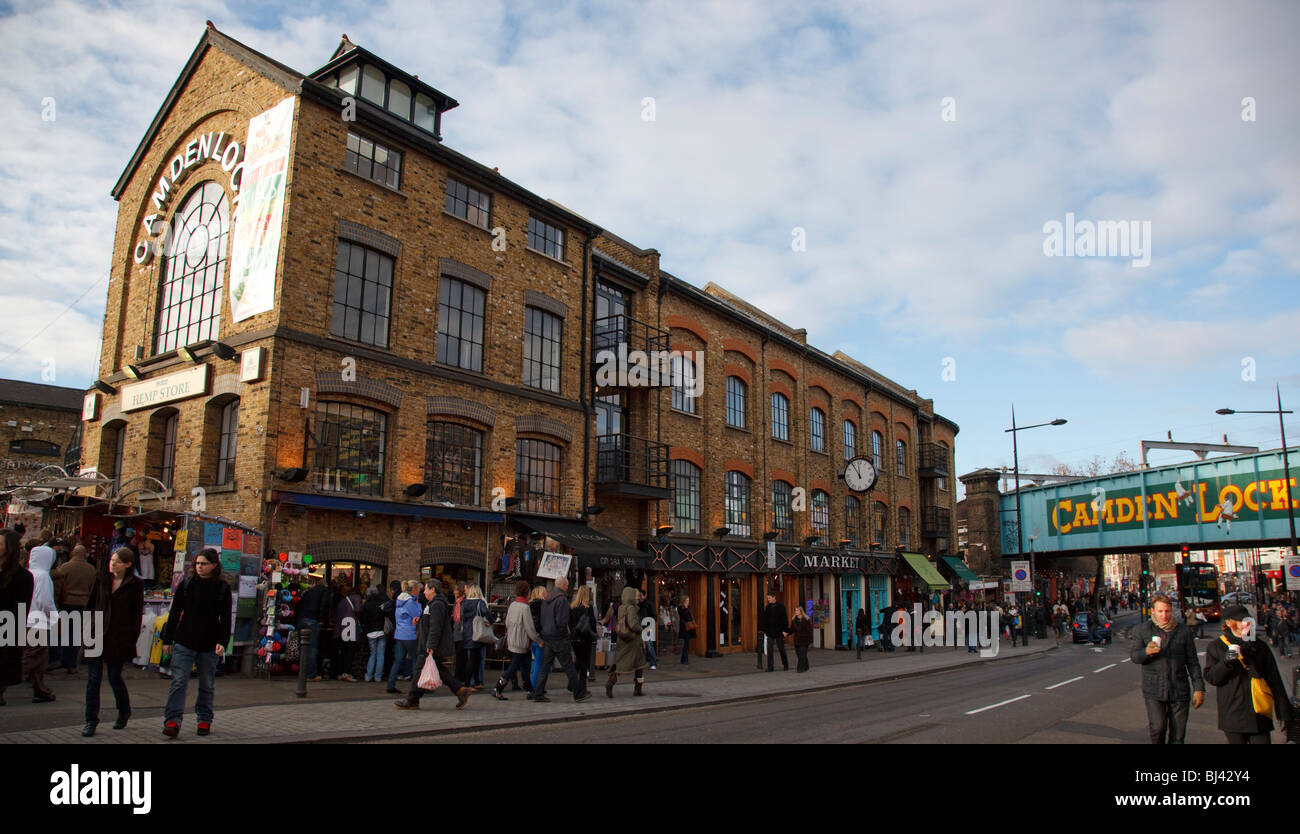 Camden Lock market Hall Foto Stock