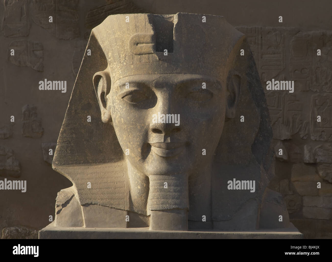 Ramesse II. Ritratto. Nuovo Regno . Tempio di Luxor. L'Egitto. Foto Stock