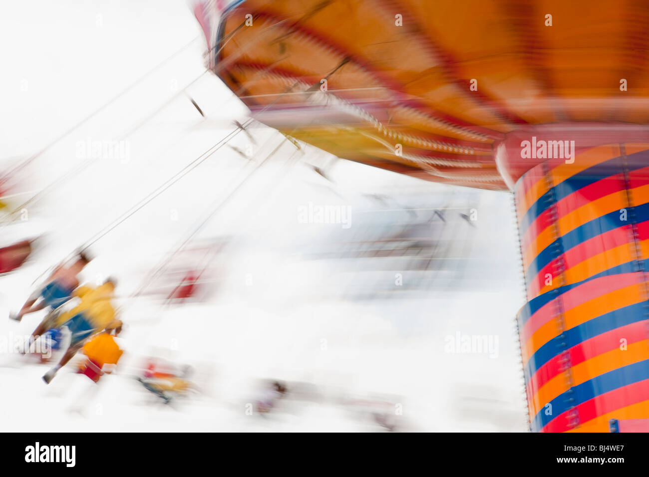 Corsa di oscillazione, il Navy Pier sul lago Michigan, Chicago, Illinois, Stati Uniti d'America Foto Stock