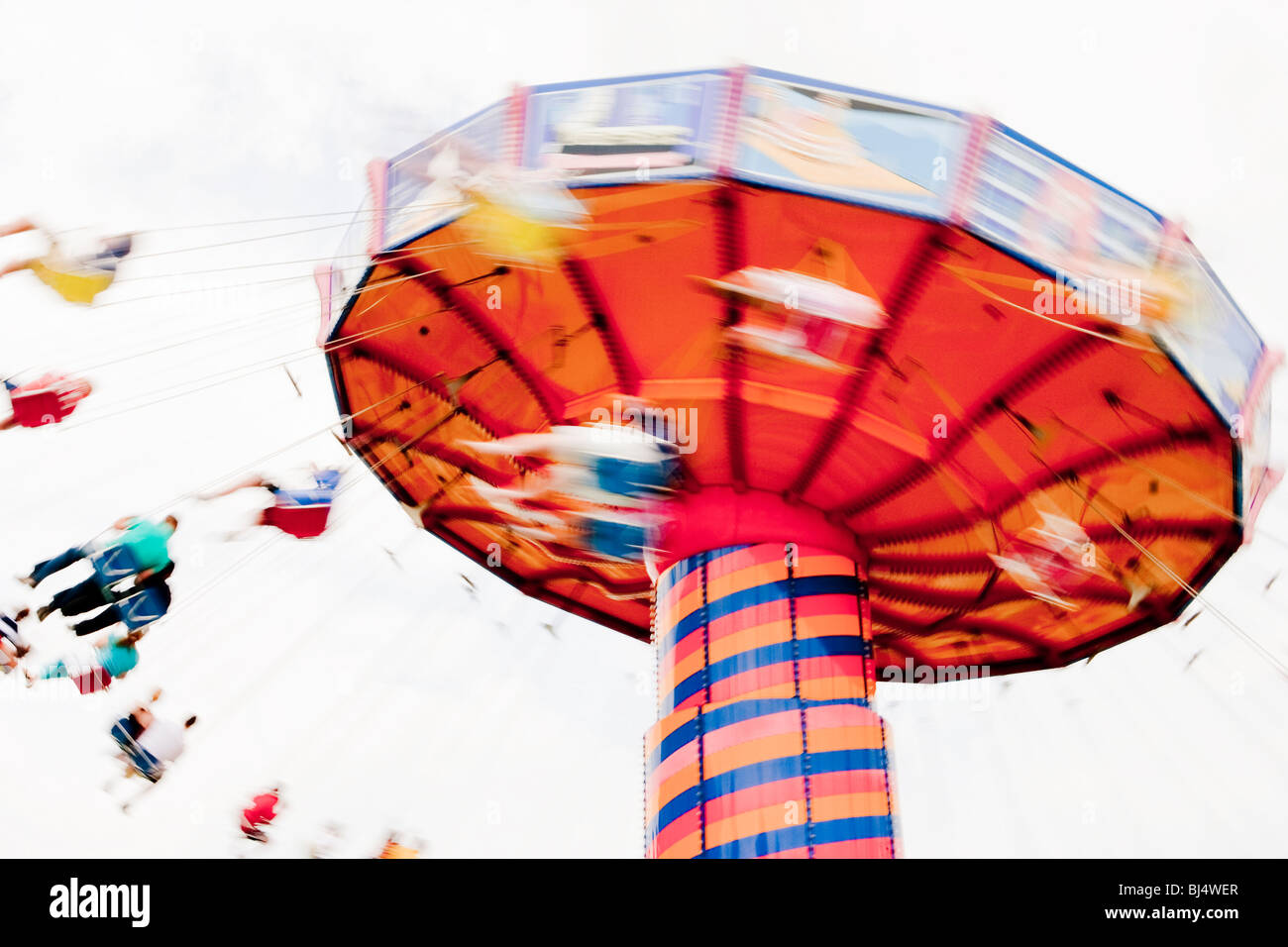 Corsa di oscillazione, il Navy Pier sul lago Michigan, Chicago, Illinois, Stati Uniti d'America Foto Stock