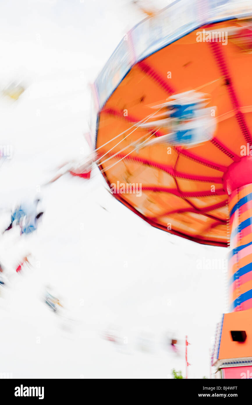 Corsa di oscillazione, il Navy Pier sul lago Michigan, Chicago, Illinois, Stati Uniti d'America Foto Stock