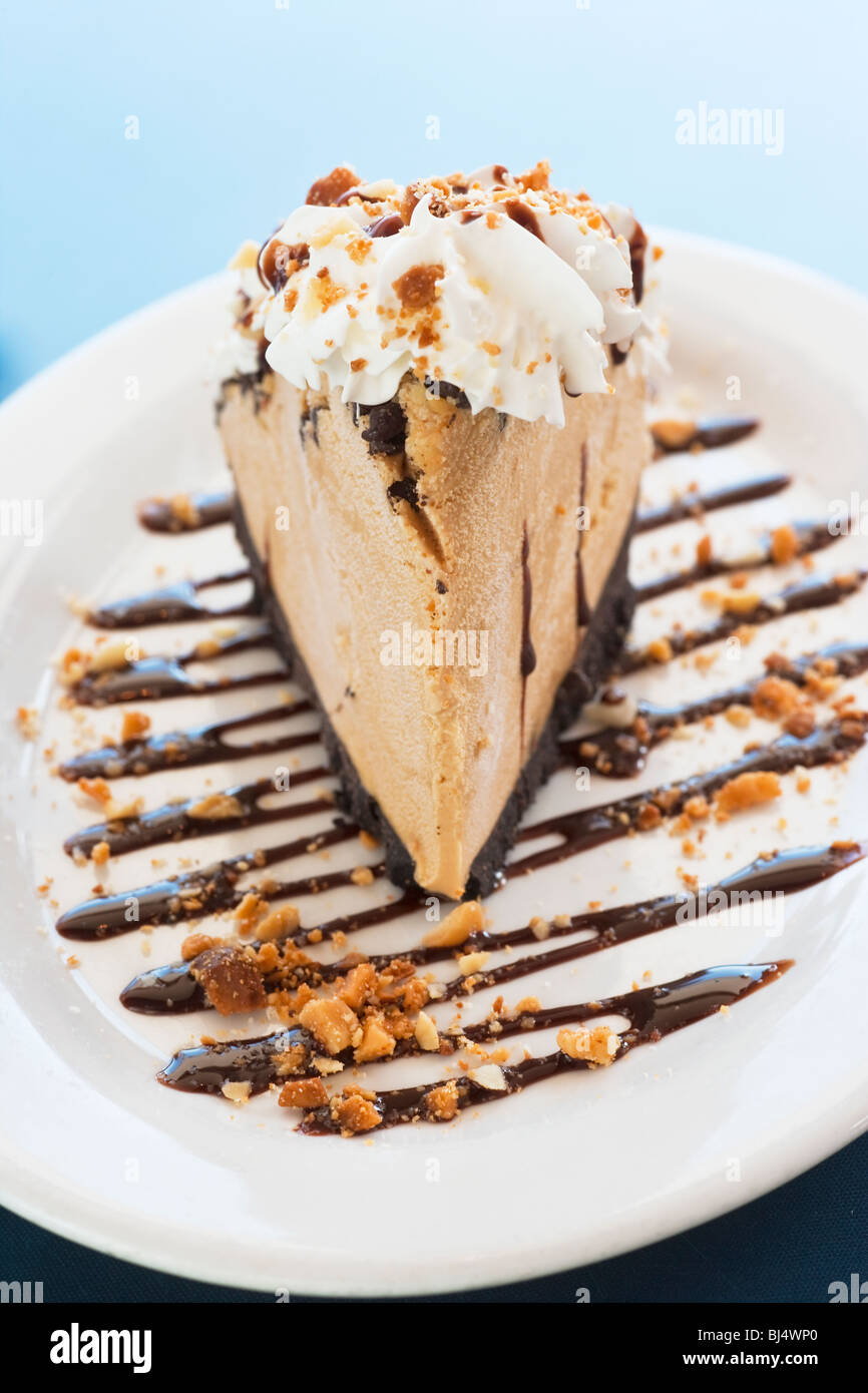 Noce macadamia torta di fango, Boathouse a Hendry's Beach, Santa Barbara, California, Stati Uniti d'America Foto Stock