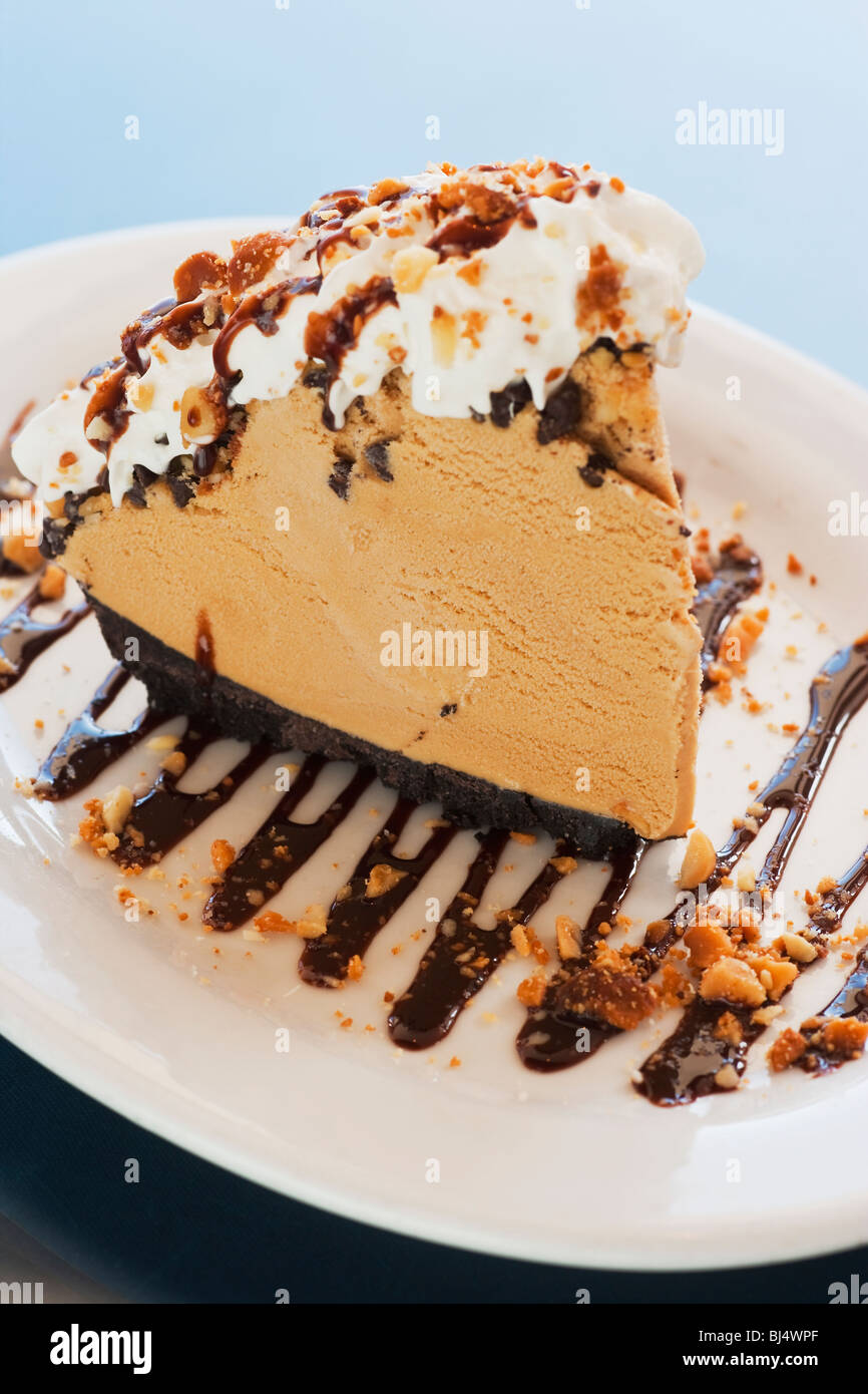 Noce macadamia torta di fango, Boathouse a Hendry's Beach, Santa Barbara, California, Stati Uniti d'America Foto Stock