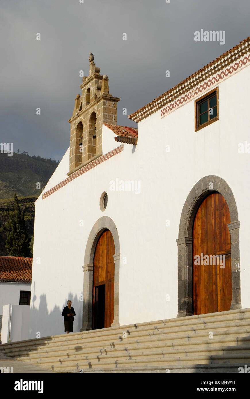 Spanien, Kanarische isole, Teneriffa Adeje, Kirche Santa Ursula | Spagna Isole Canarie Tenerife Adeje, chiesa di Santa Ursula Foto Stock