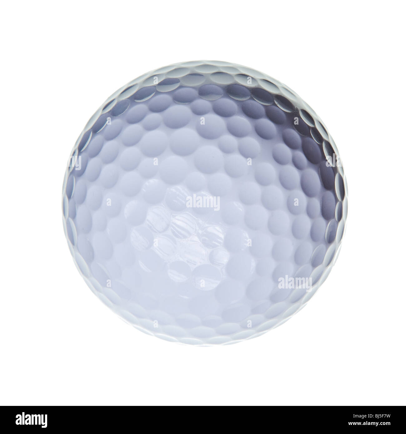 Palla da golf isolato su uno sfondo bianco Foto Stock