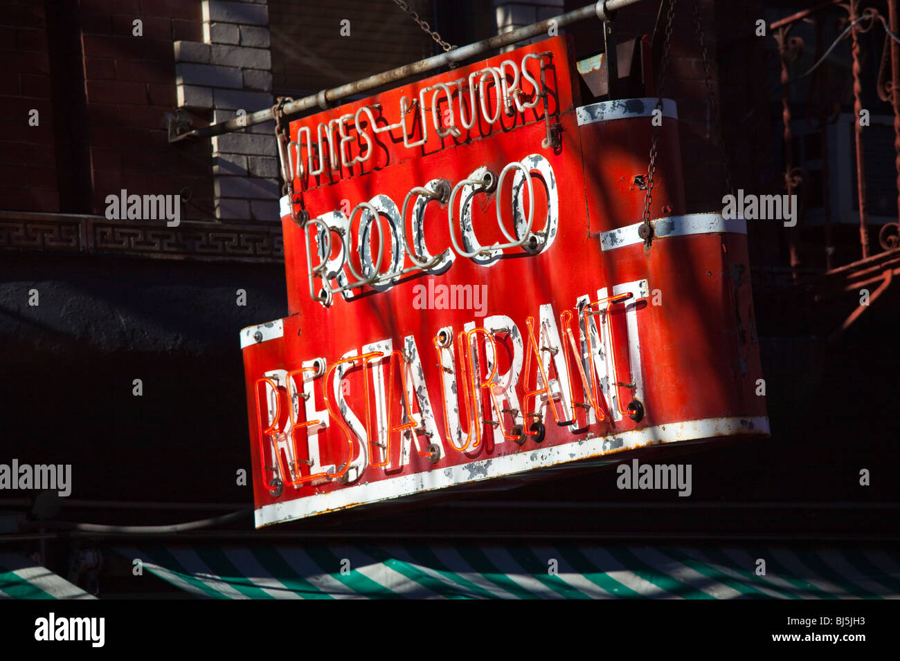 Il ristorante italiano in Greenwich Village di New York City Foto Stock