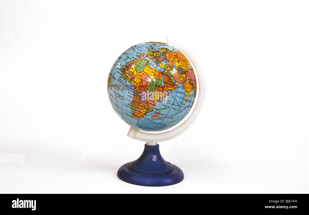 Piccolo globo terrestre Foto Stock
