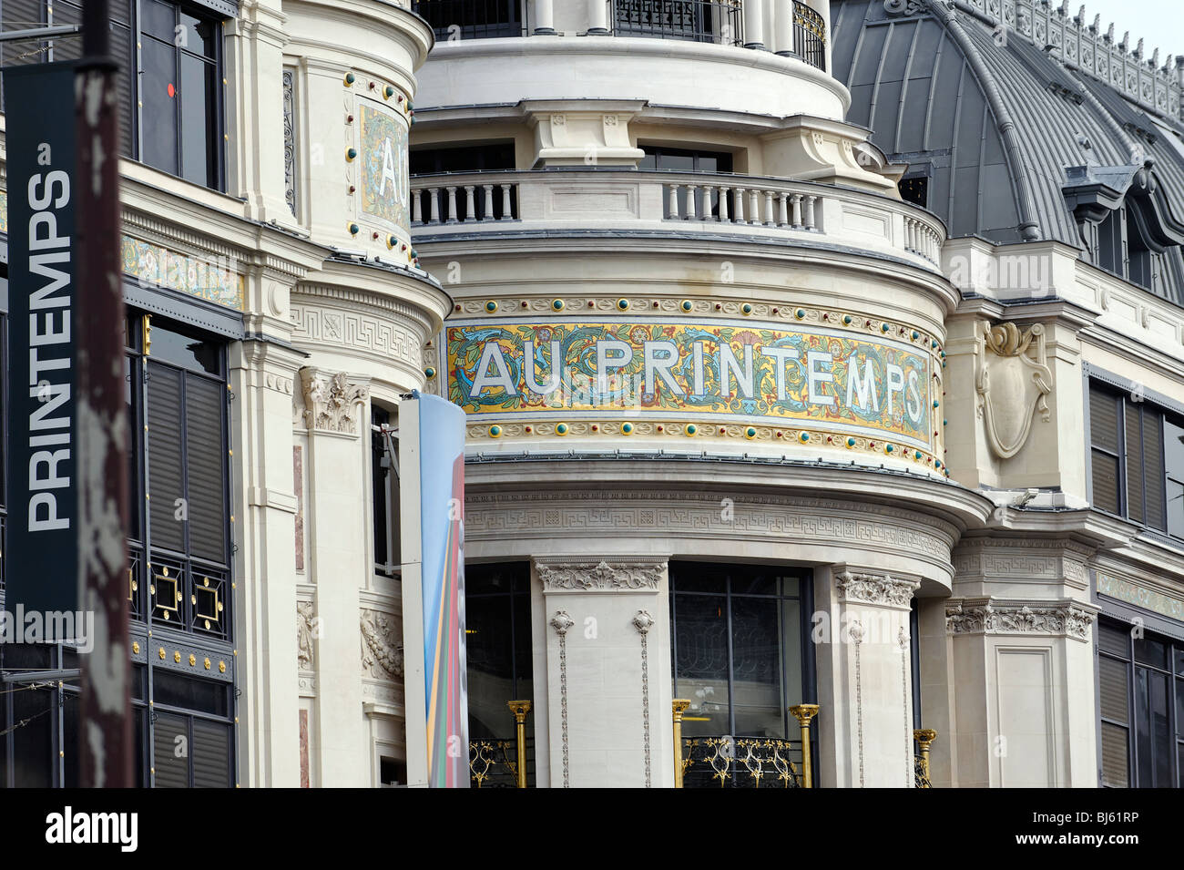 Printemps, uno dei principali grandi magazzini Lafayette, Paris, Francia Foto Stock