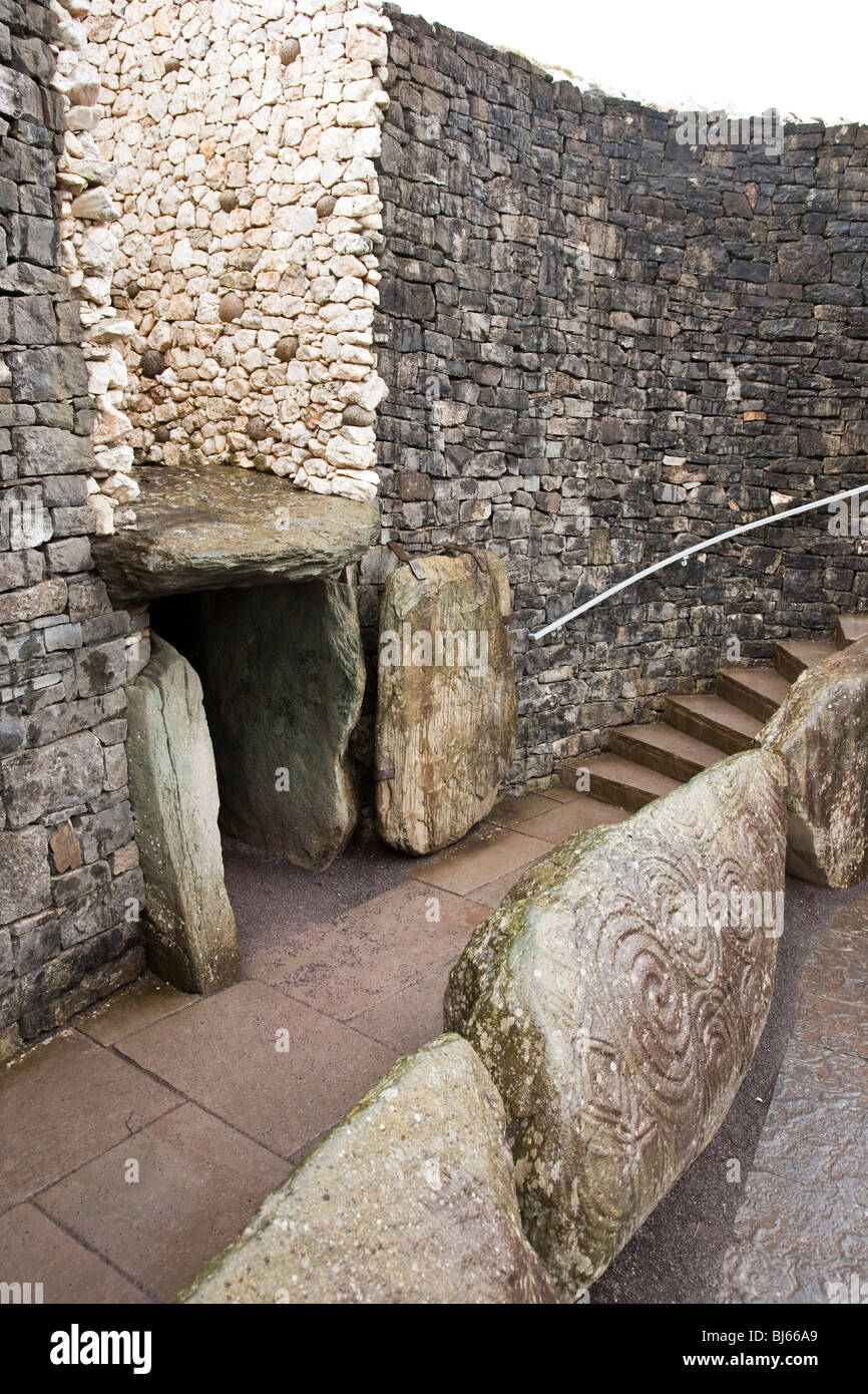 Newgrange, Irlanda Foto Stock