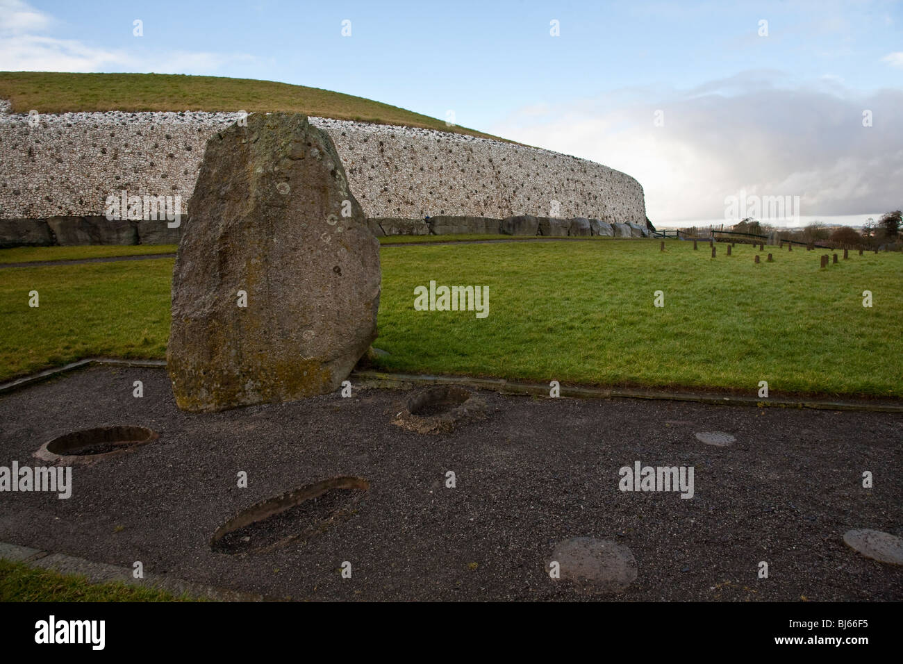 Newgrange, Irlanda Foto Stock