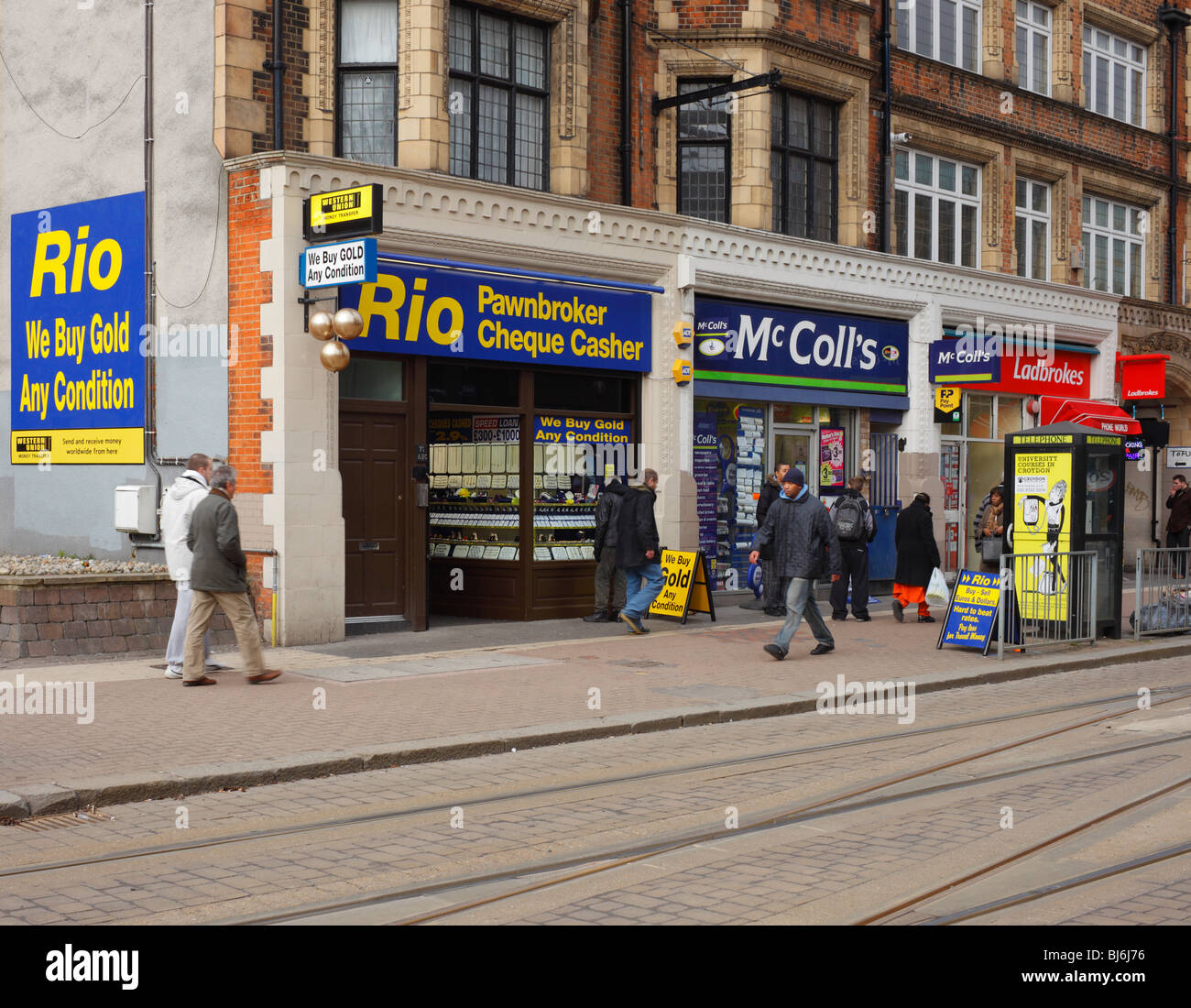 Pawnbroker Croydon, Londra, Inghilterra, Regno Unito. Foto Stock