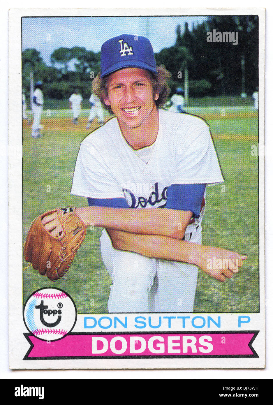 Collezionabili scheda di baseball - brocca Don Sutton dei Dodgers team Foto Stock
