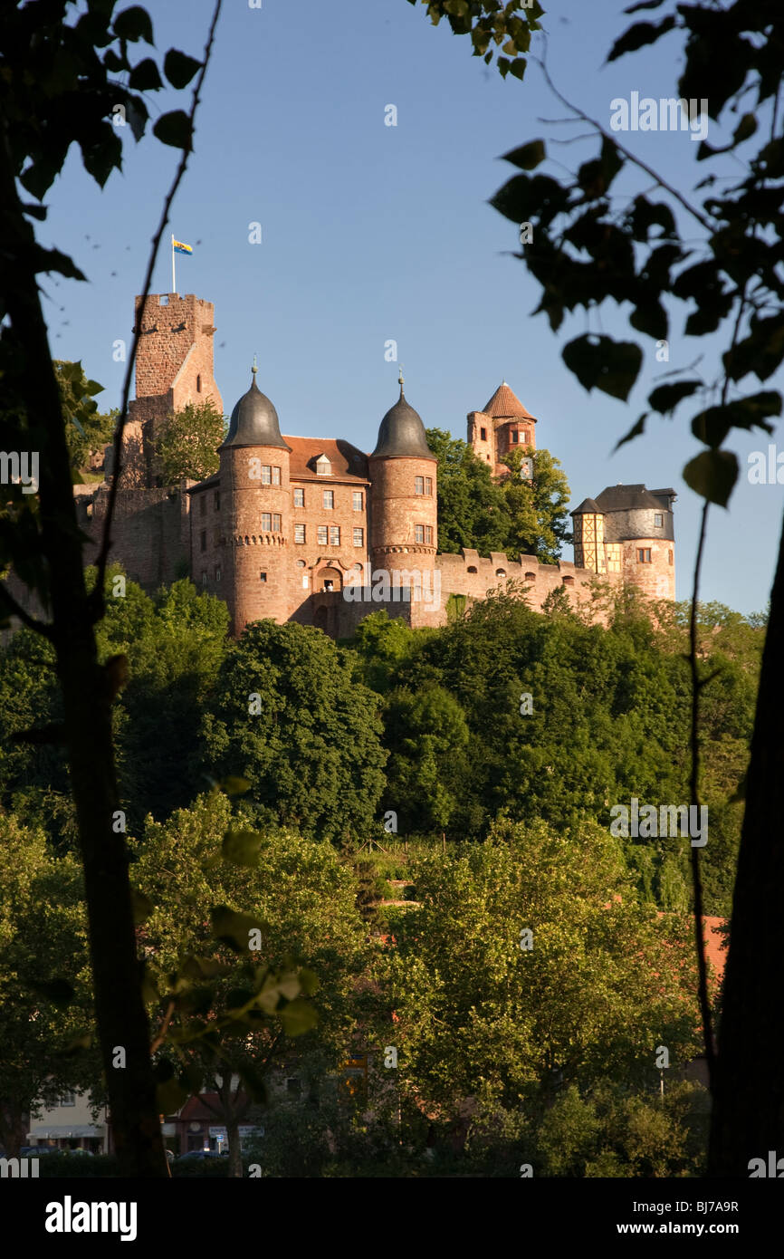 Il castello di Wertheim, Wertheim, Baden-Württemberg, Germania Foto Stock