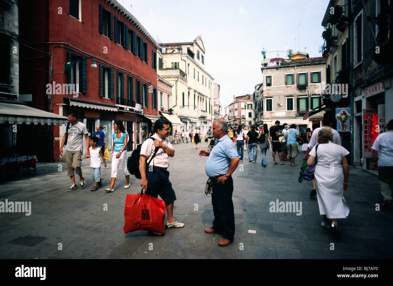 Venezia, Luglio 2008 -- locali stop per chat. Foto Stock