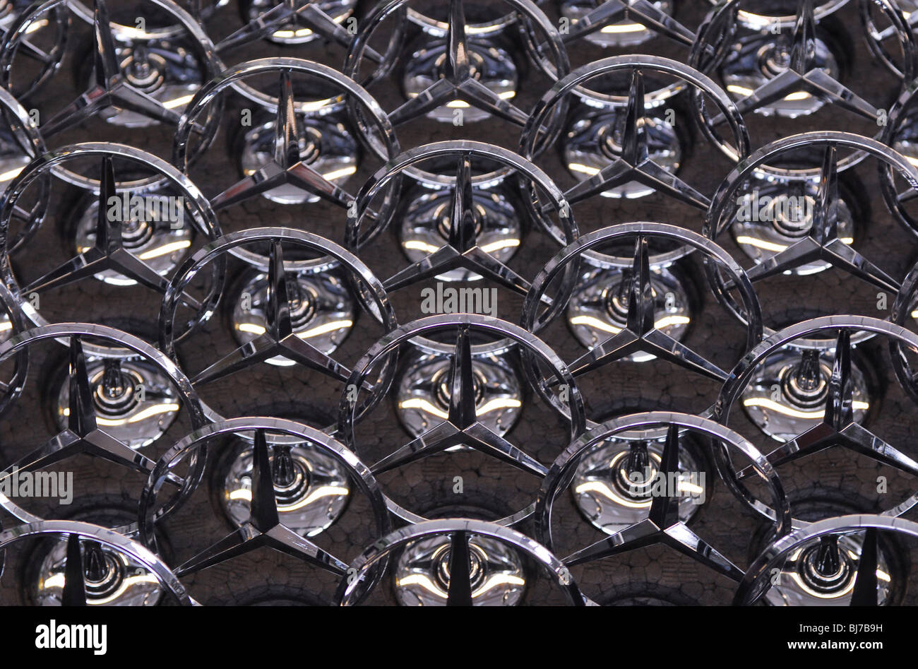 Loghi di Mercedes Benz Foto Stock