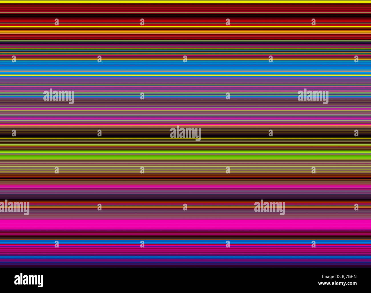 Multicolore linee striped pattern. Illustrazione digitale realizzata da una fotografia Foto Stock