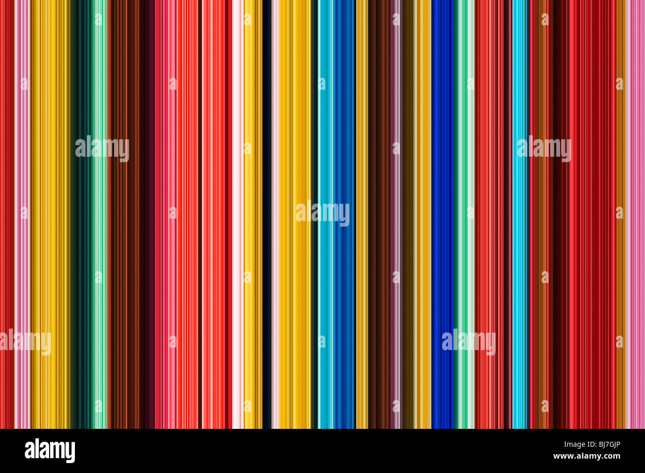 Multicolore linee striped pattern. Illustrazione digitale realizzata da una fotografia Foto Stock