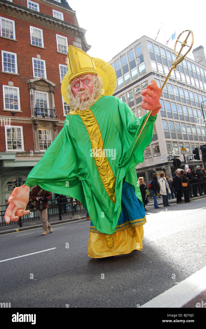 Irish il giorno di San Patrizio Parade London 2010 Foto Stock