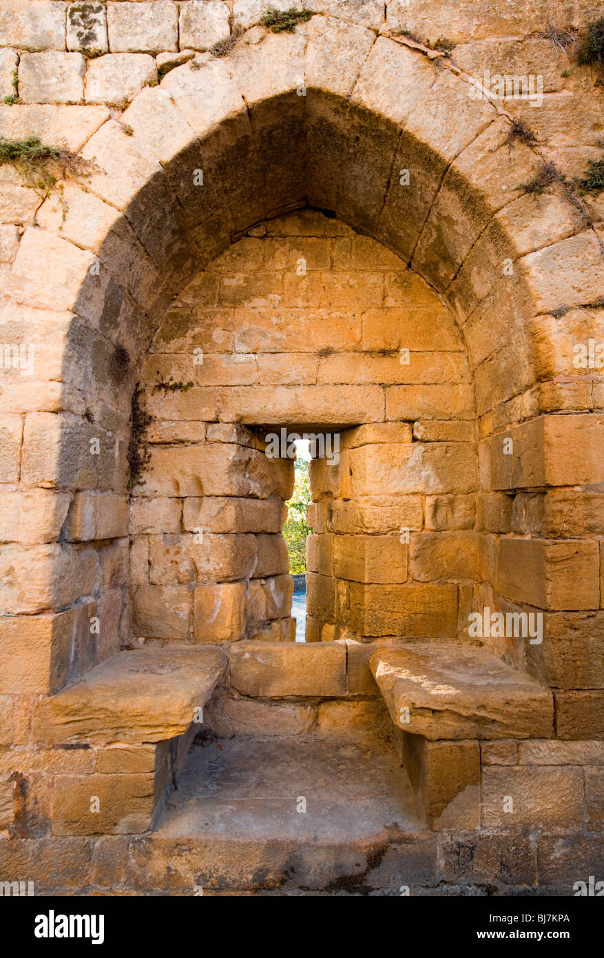 Fortezza medievale città difese, Domme, Dordogne, a sud ovest della Francia, Europa Foto Stock